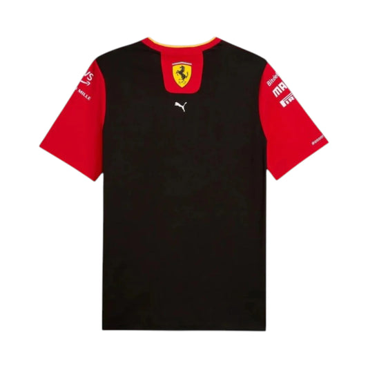 2022 Ferrari Monza GP F1 Racing T-Shirt featuring the iconic Ferrari Monza special edition graphics, sponsor logos, and classic crew neck design