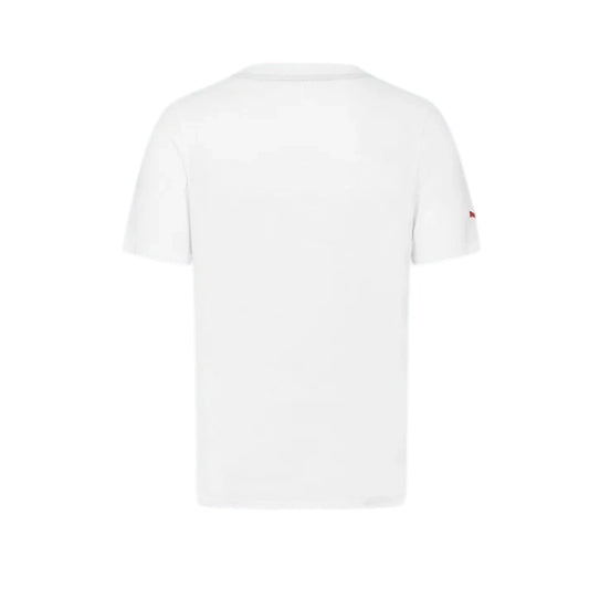 Formula 1 2026 Essentials Men's T-Shirt in white featuring a bold red F1 logo on the chest