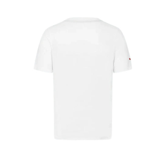Formula 1 2026 Essentials Men's T-Shirt in white featuring a bold red F1 logo on the chest