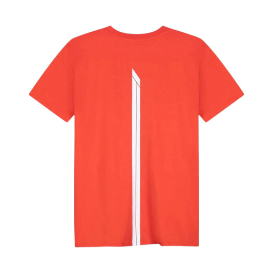 Formula 1 2026 Essentials T-Shirt in red featuring a minimalist white F1 logo on the chest
