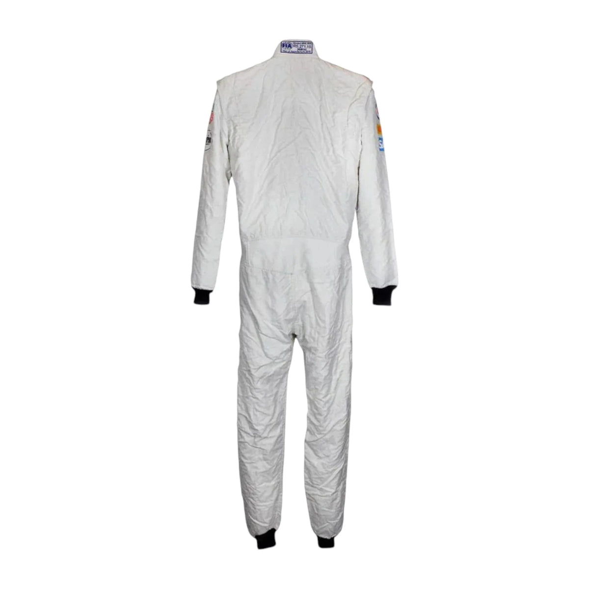 Jenson Button 2015 McLaren F1 race suit in white with McLaren Honda branding and sponsor logos