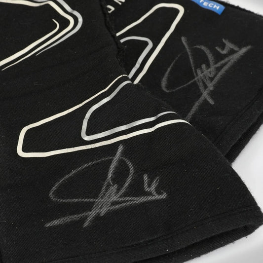 Lando Norris 2023 McLaren F1 Racing Gloves in black with McLaren sponsor logos and premium motorsport detailing