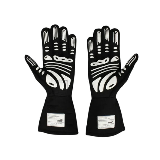 Lewis Hamilton 2022 Mercedes-AMG Petronas F1 racing gloves with team branding and sponsor logos