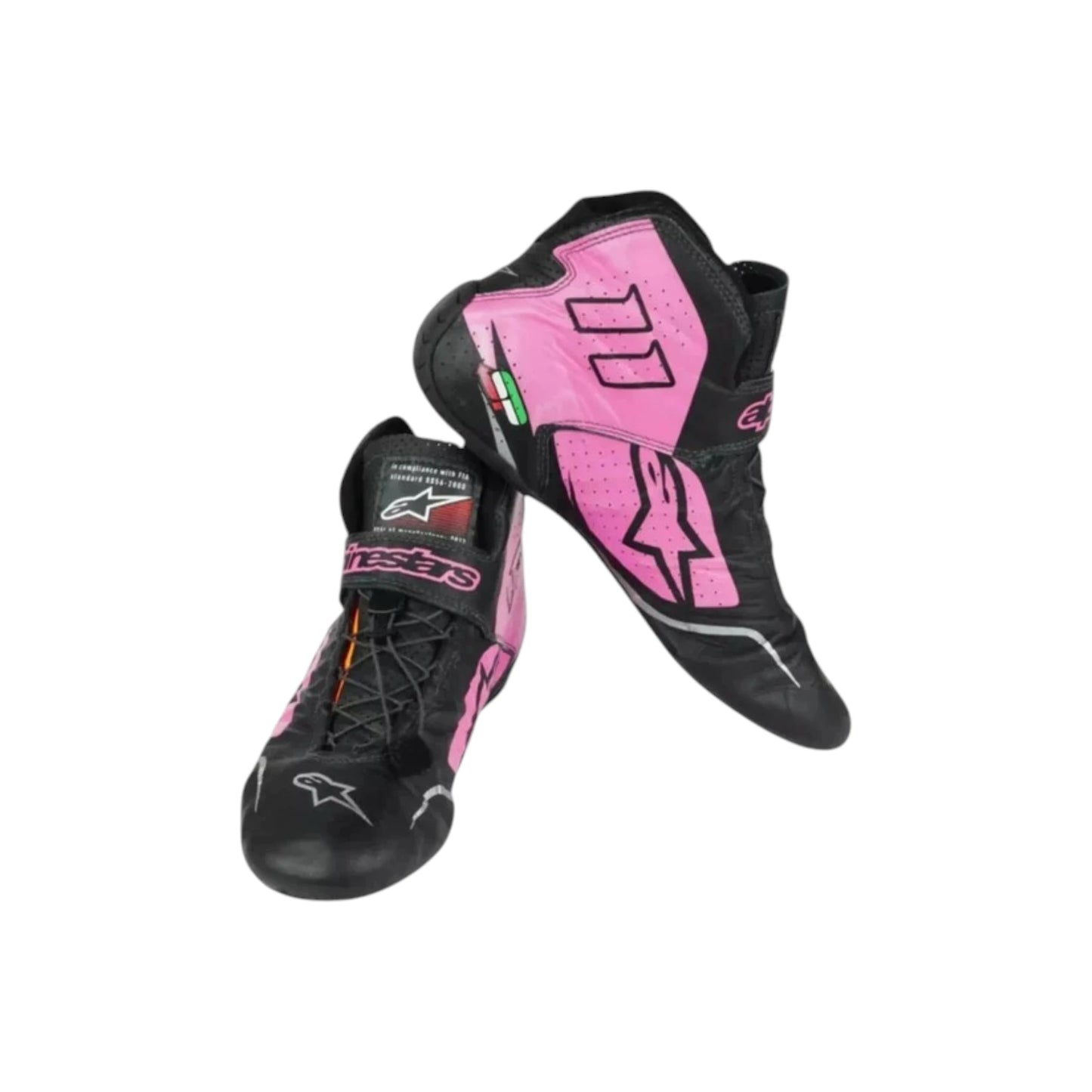 Sergio Perez 2017 F1 racing shoes featuring motorsport inspired styling and racing detailing