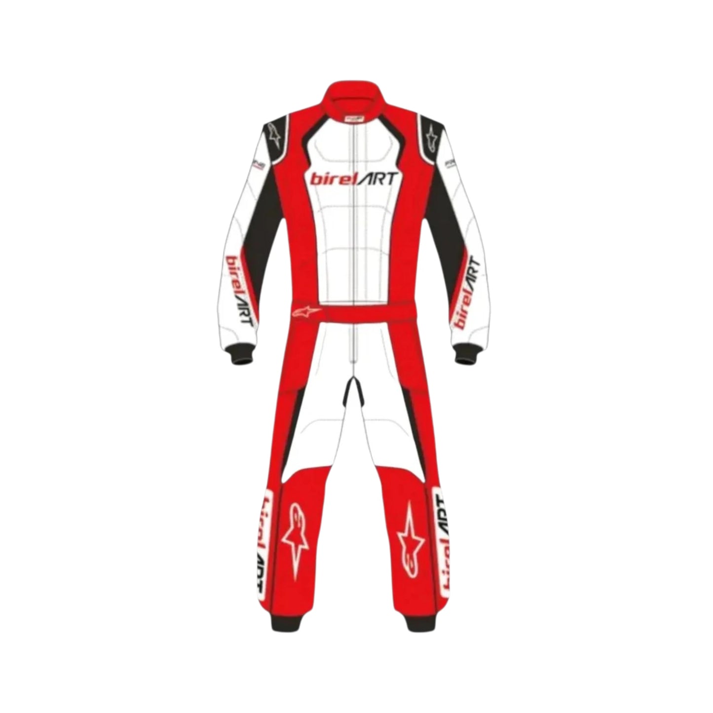 2018 Birel ART Go Kart Racing Suit featuring Birel ART inspired karting graphics and professional motorsport detailing