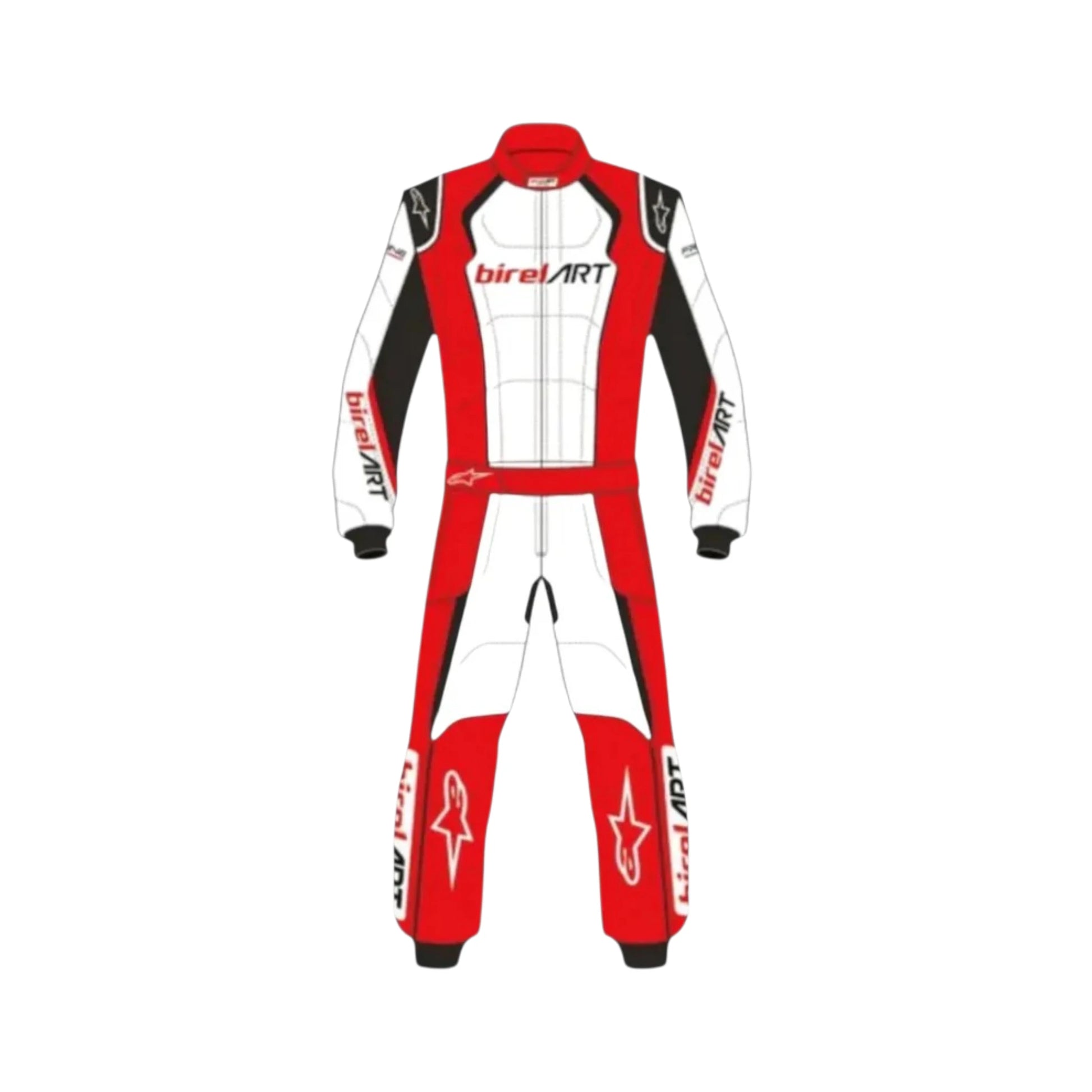 2018 Birel ART Go Kart Racing Suit featuring Birel ART inspired karting graphics and professional motorsport detailing
