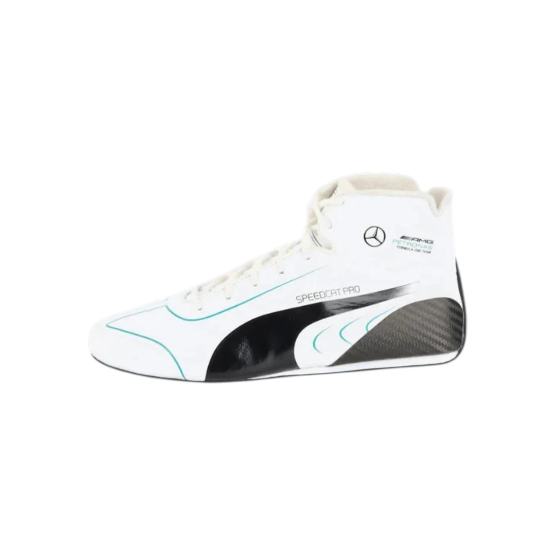 2020 Mercedes-AMG Petronas F1 racing shoes featuring Mercedes-AMG styling and motorsport detailing