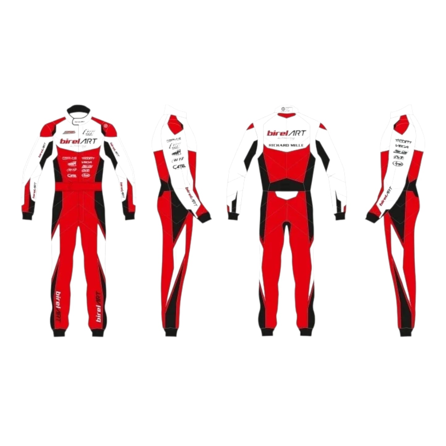 2022 Birel ART Go Kart Racing Suit featuring authentic Birel ART inspired karting graphics and professional motorsport detailing
