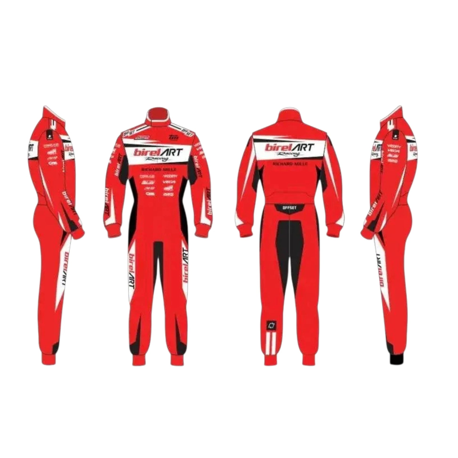 2023 Birel ART Go Kart Racing Suit featuring authentic Birel ART inspired karting graphics and professional motorsport detailing