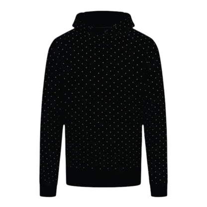 2023 Mercedes-AMG Petronas Polka Dot F1 Hoodie in black featuring subtle polka dot detailing, Mercedes AMG Petronas team graphics, and a soft fleece lined design