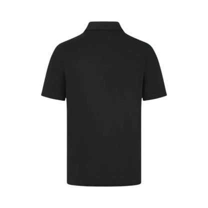 2024 Mercedes-AMG Petronas F1 Polo Shirt in black with classic collared design and chest pocket