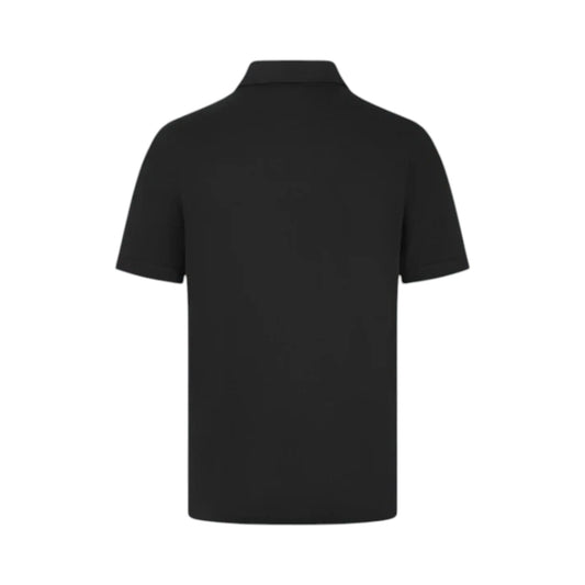 2024 Mercedes-AMG Petronas F1 Polo Shirt in black with classic collared design and chest pocket