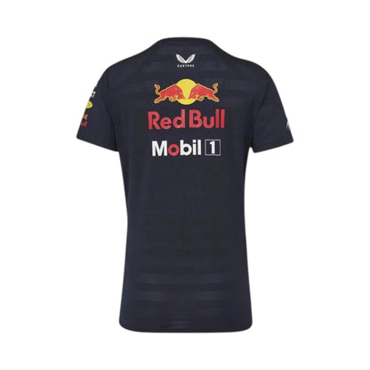2025 Oracle Red Bull Racing F1 T-Shirt in navy blue with authentic Red Bull team graphics and premium motorsport detailing