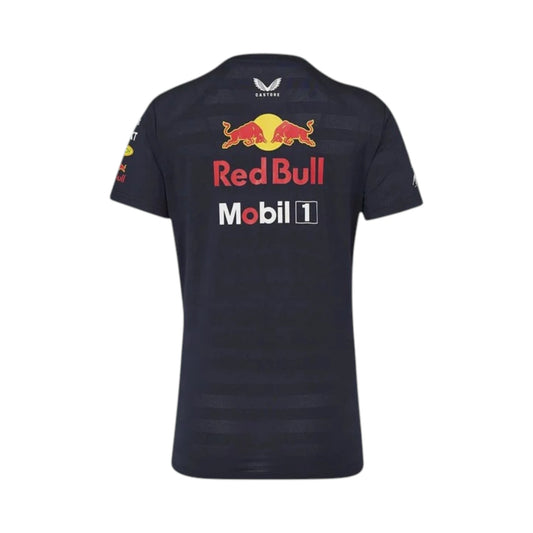 2025 Oracle Red Bull Racing F1 T-Shirt in navy blue with authentic Red Bull team graphics and premium motorsport detailing