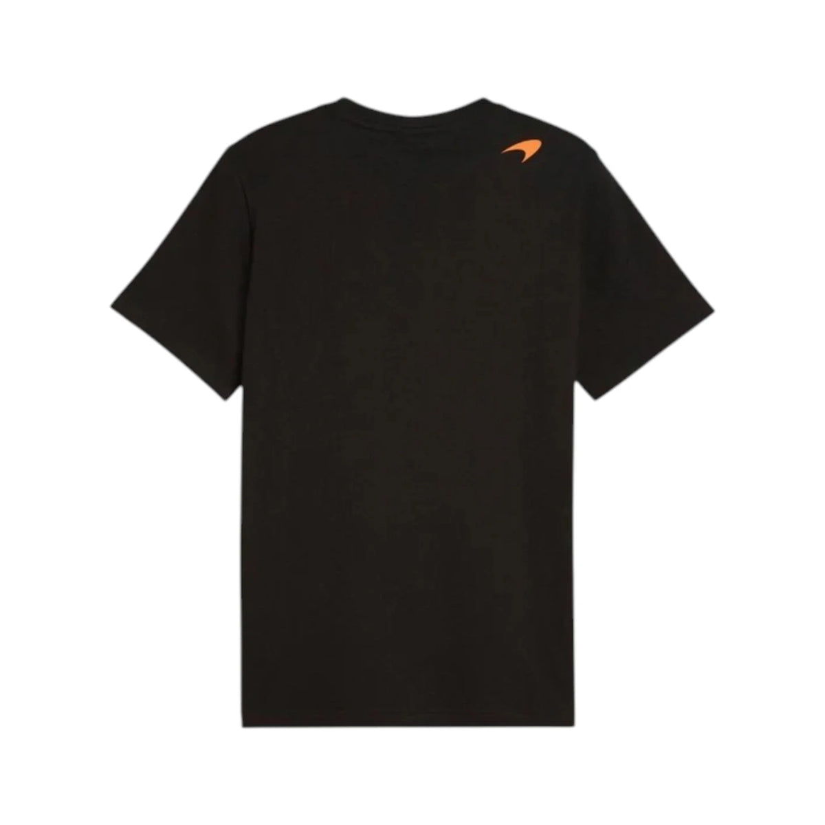 2026 McLaren F1 Team Small Logo T-Shirt in black featuring McLaren F1 Team branding and small logo detail