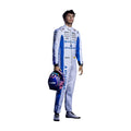 Alexander Albon 2026 Williams F1 race suit in white and blue with sponsor logos