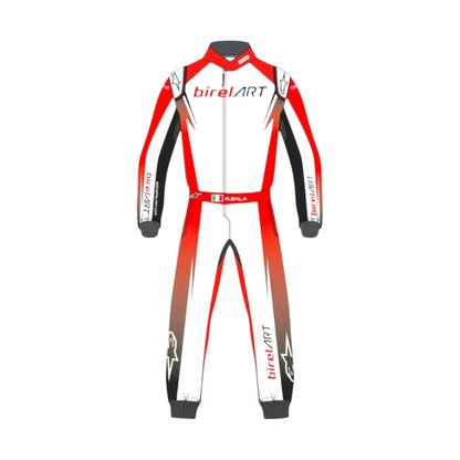 Alpinestars Birel ART Go Kart Racing Suit featuring authentic Birel ART inspired karting graphics and professional motorsport detailing