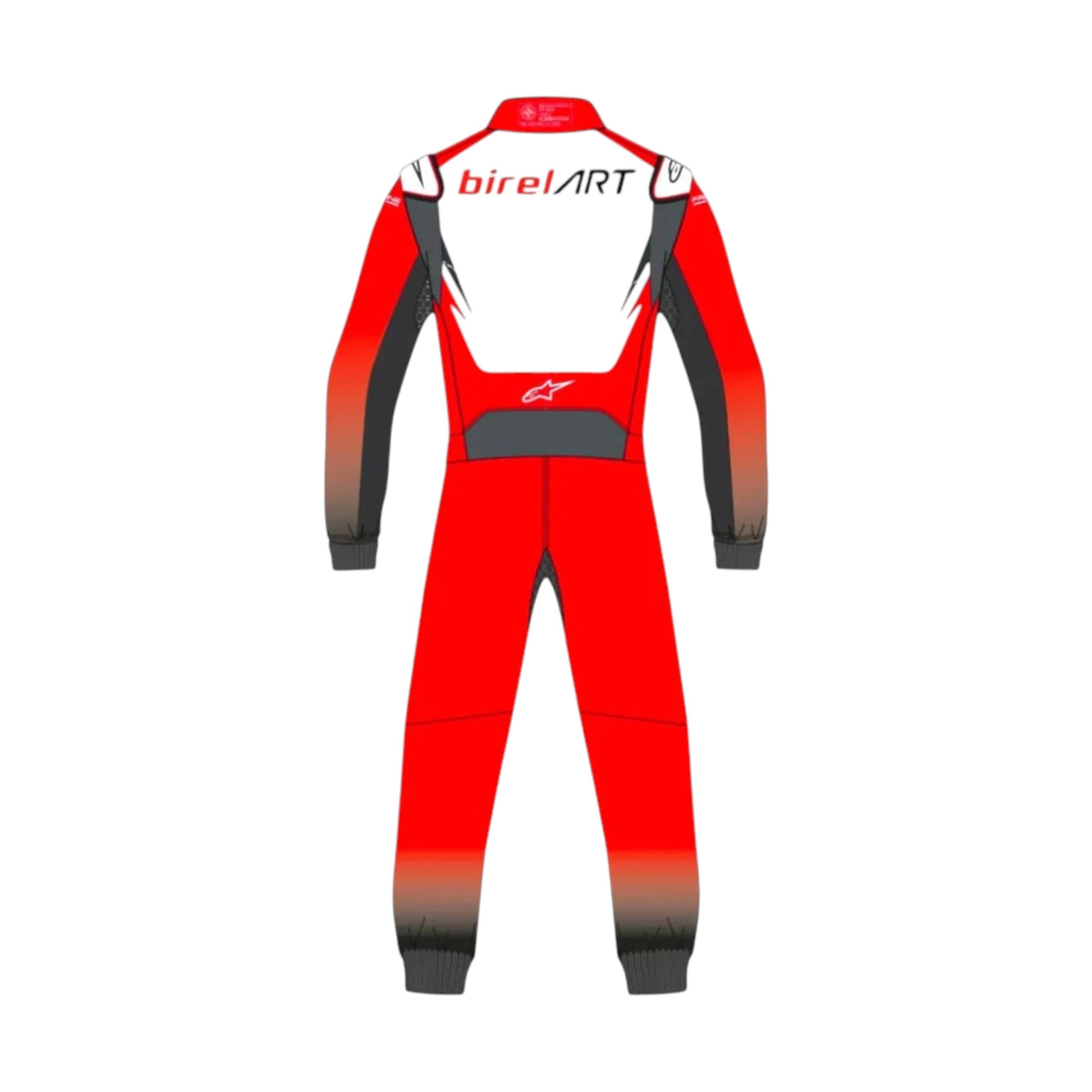 Alpinestars Birel ART Go Kart Racing Suit featuring authentic Birel ART inspired karting graphics and professional motorsport detailing