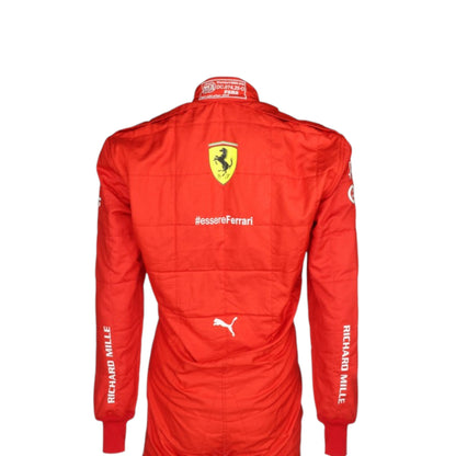 Carlos Sainz 2021 Ferrari F1 race suit in signature red with sponsor branding