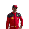 Carlos Sainz 2023 Ferrari F1 race suit in red with sponsor branding