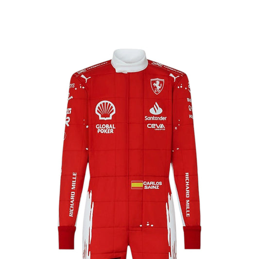 2023 Carlos Sainz Ferrari F1 Las Vegas Grand Prix race suit replica  limited edition fan collectible with race specific design