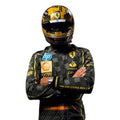 Carlos Sainz 2024 Ferrari Monza GP F1 race suit replica in black with sponsor logos