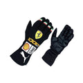 Charles Leclerc 2020 Ferrari 1000 GP F1 racing gloves with special anniversary design and Ferrari sponsor branding