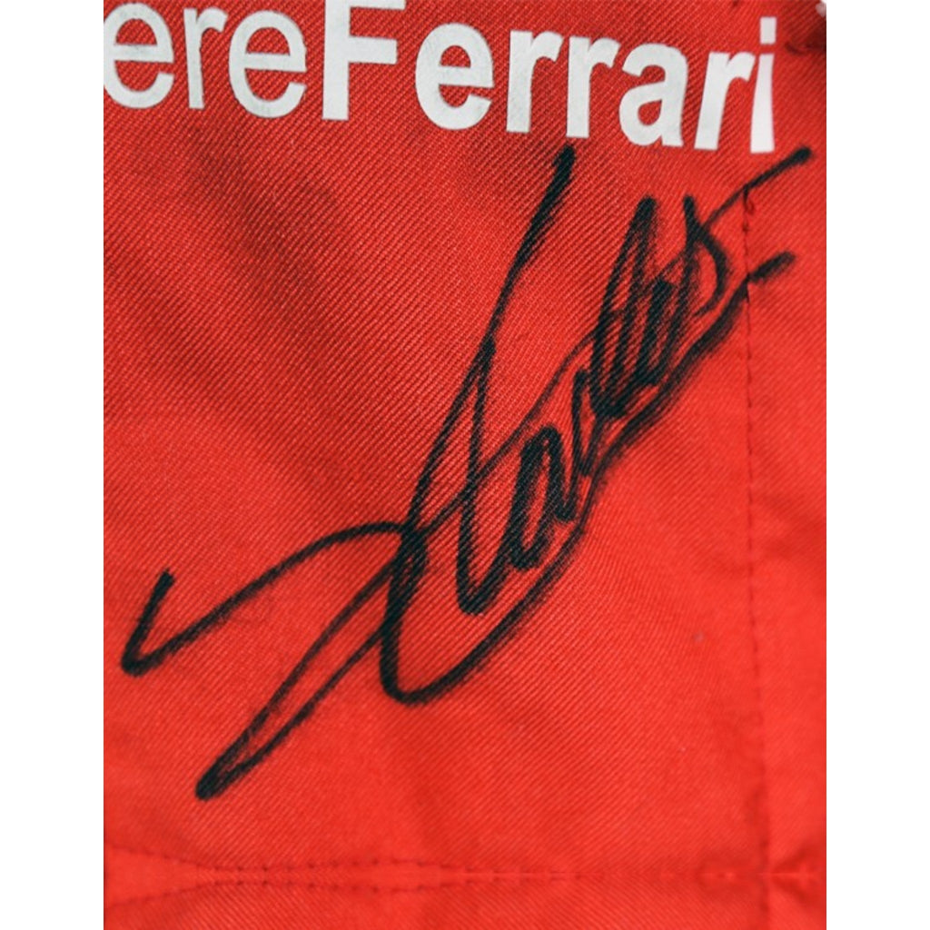 Charles Leclerc 2020 Ferrari F1 race suit in signature red with Ferrari and sponsor branding