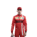 Charles Leclerc 2021 Ferrari F1 race suit in signature red with Ferrari and sponsor branding