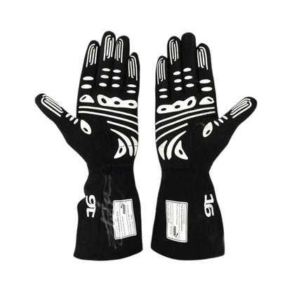 Charles Leclerc 2021 Ferrari F1 racing gloves with team branding and sponsor logos