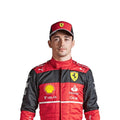 Charles Leclerc 2022 Ferrari F1 race suit in signature red with Ferrari and sponsor branding