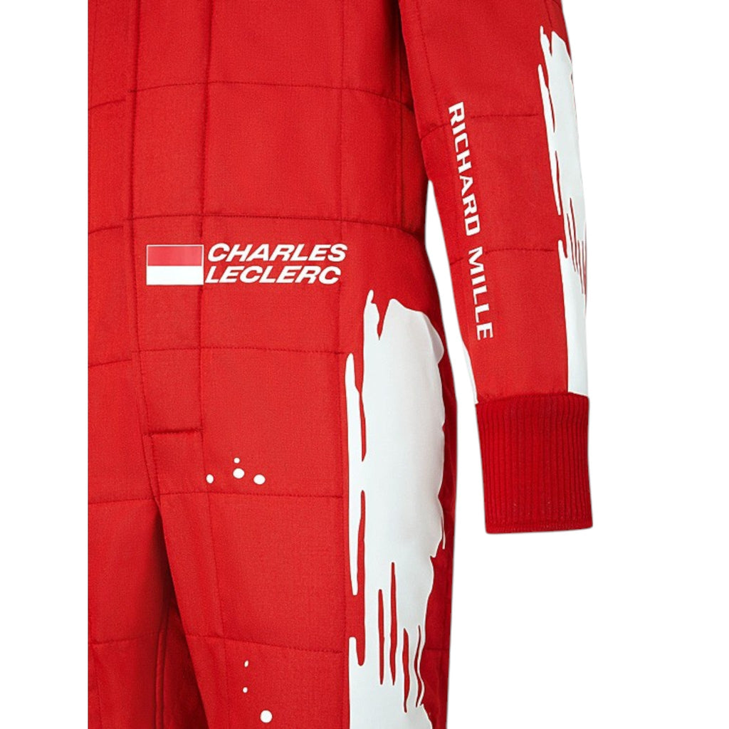 Charles Leclerc 2023 Ferrari Las Vegas GP special edition F1 race suit with event inspired design and sponsor branding