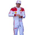 Charles Leclerc 2023 Ferrari Monaco GP F1 race suit with Monaco inspired detailing and sponsor branding
