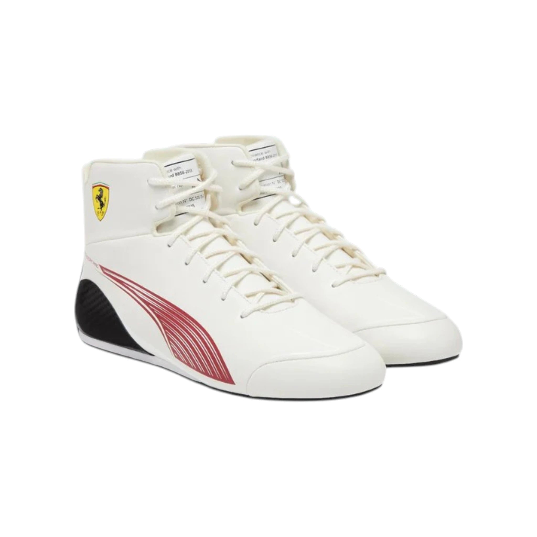 Charles Leclerc 2026 Ferrari Speedcat Pro Monaco GP F1 racing shoes featuring Ferrari styling and Monaco inspired detailing