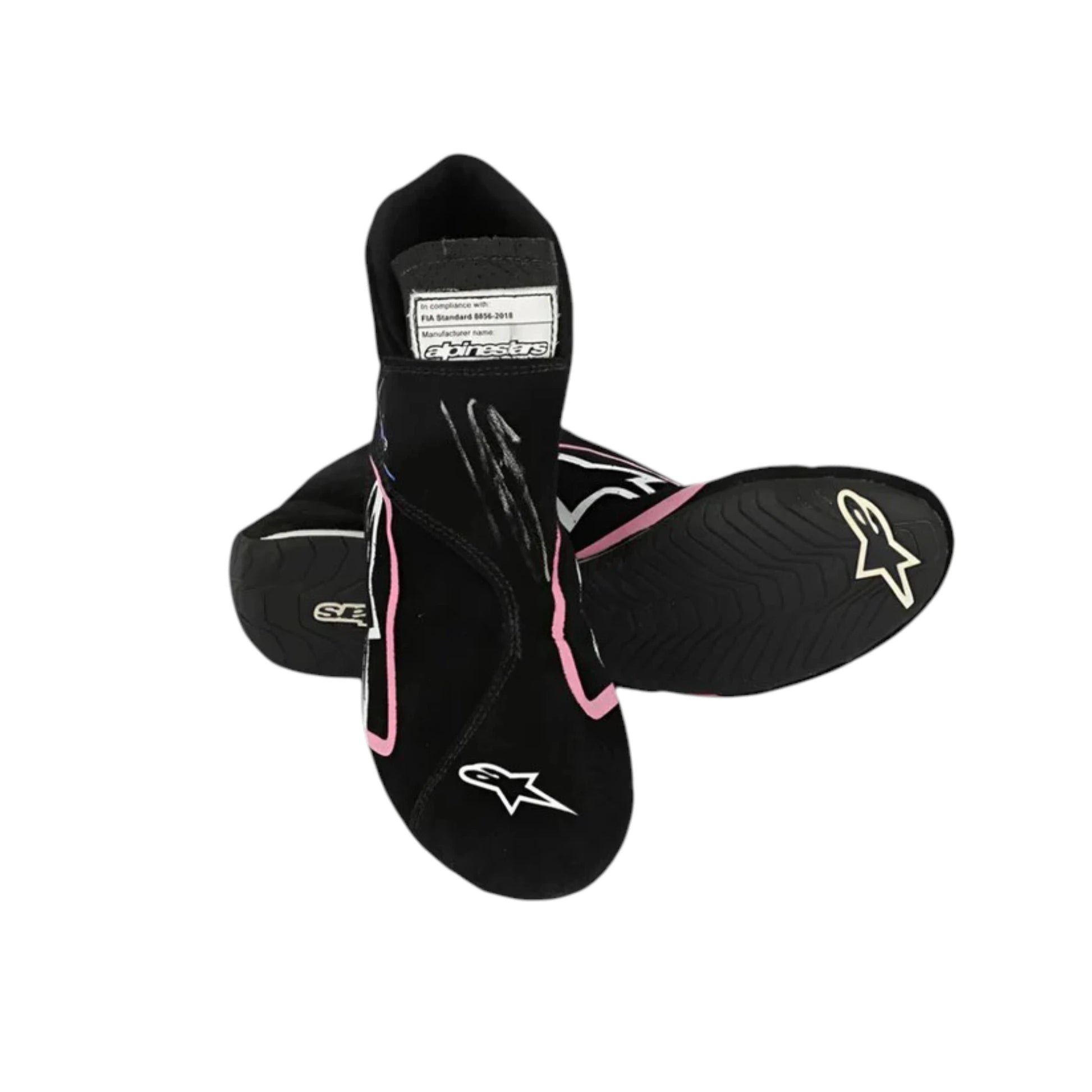 Esteban Ocon 2023 Alpine Miami GP F1 racing shoes featuring Alpine inspired styling and Miami Grand Prix detailing