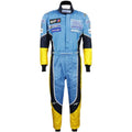 Fernando Alonso 2003 Renault F1 race suit in blue and yellow design with Mild Seven Renault team branding