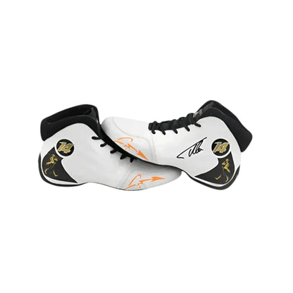 Fernando Alonso 2017 McLaren F1 racing shoes featuring McLaren inspired styling and motorsport detailing