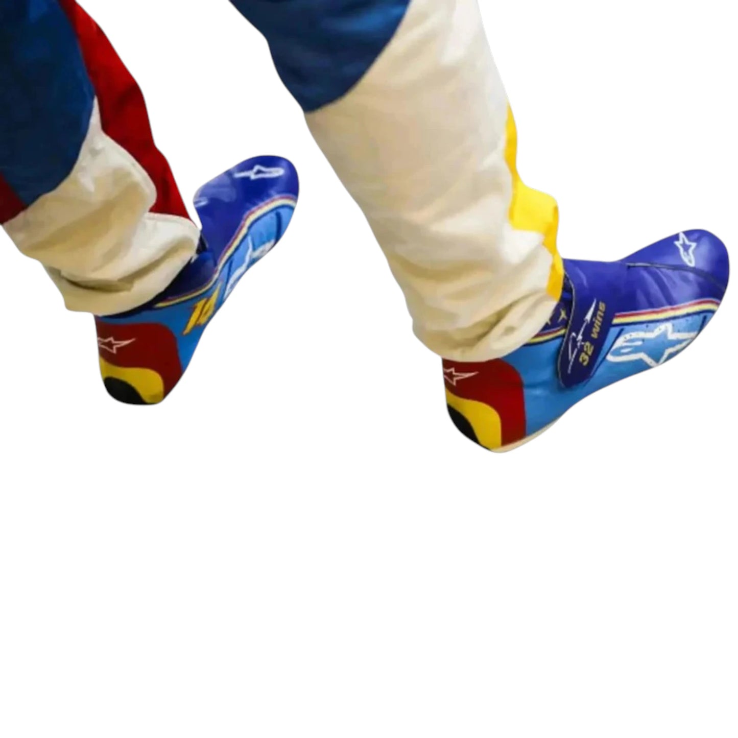 Fernando Alonso 2018 McLaren 300GP Round 7 F1 racing shoes featuring McLaren inspired styling and special edition detailing