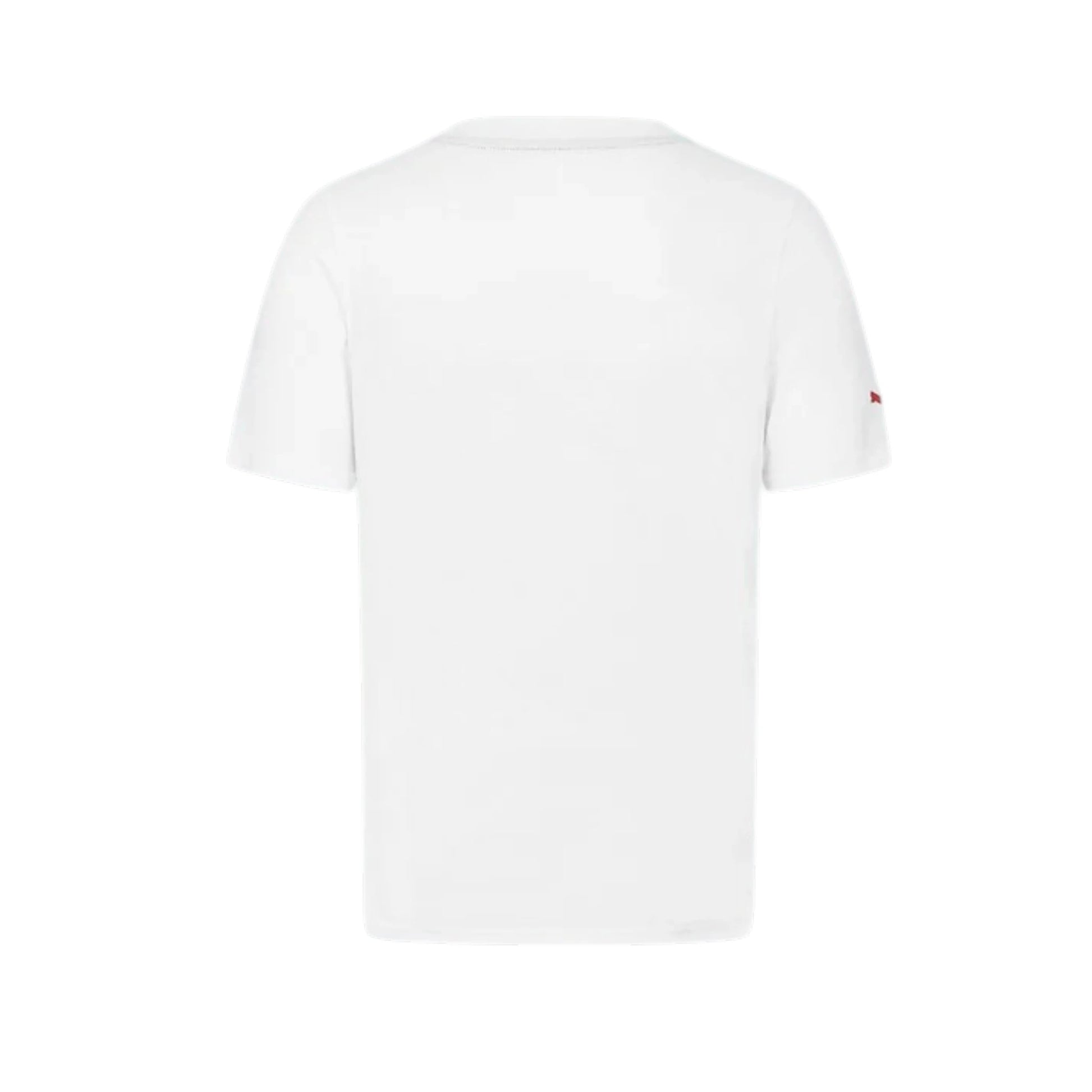 Formula 1 2026 Essentials Men's T-Shirt in white featuring a bold red F1 logo on the chest