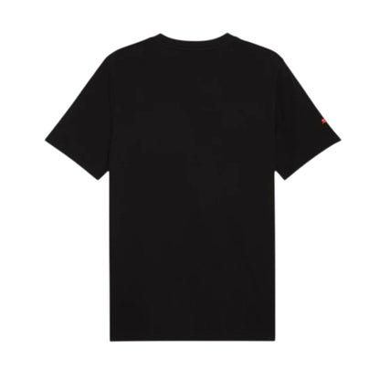 Formula 1 2026 Essentials Men's T-Shirt in black featuring a bold red F1 logo on the chest