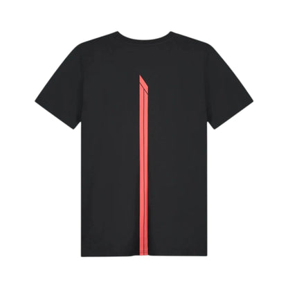 Formula 1 2026 Essentials T-Shirt in black featuring a minimalist white F1 logo on the chest