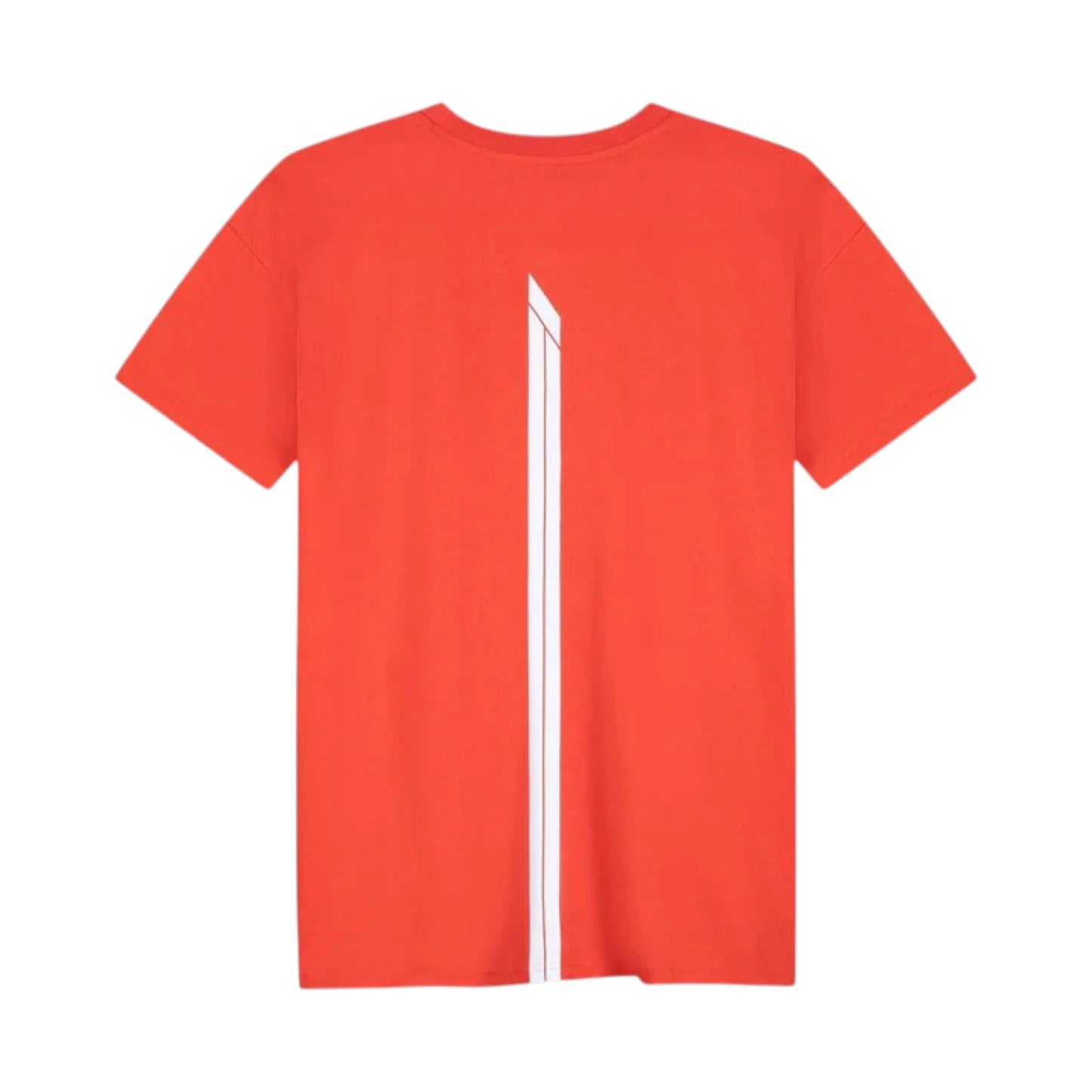 Formula 1 2026 Essentials T-Shirt in red featuring a minimalist white F1 logo on the chest