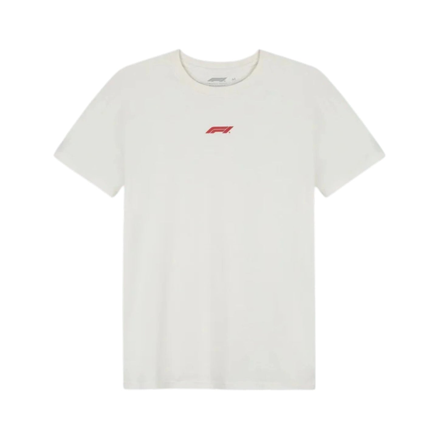 Formula 1 2026 Essentials T-Shirt in white featuring a minimalist white F1 logo on the chest