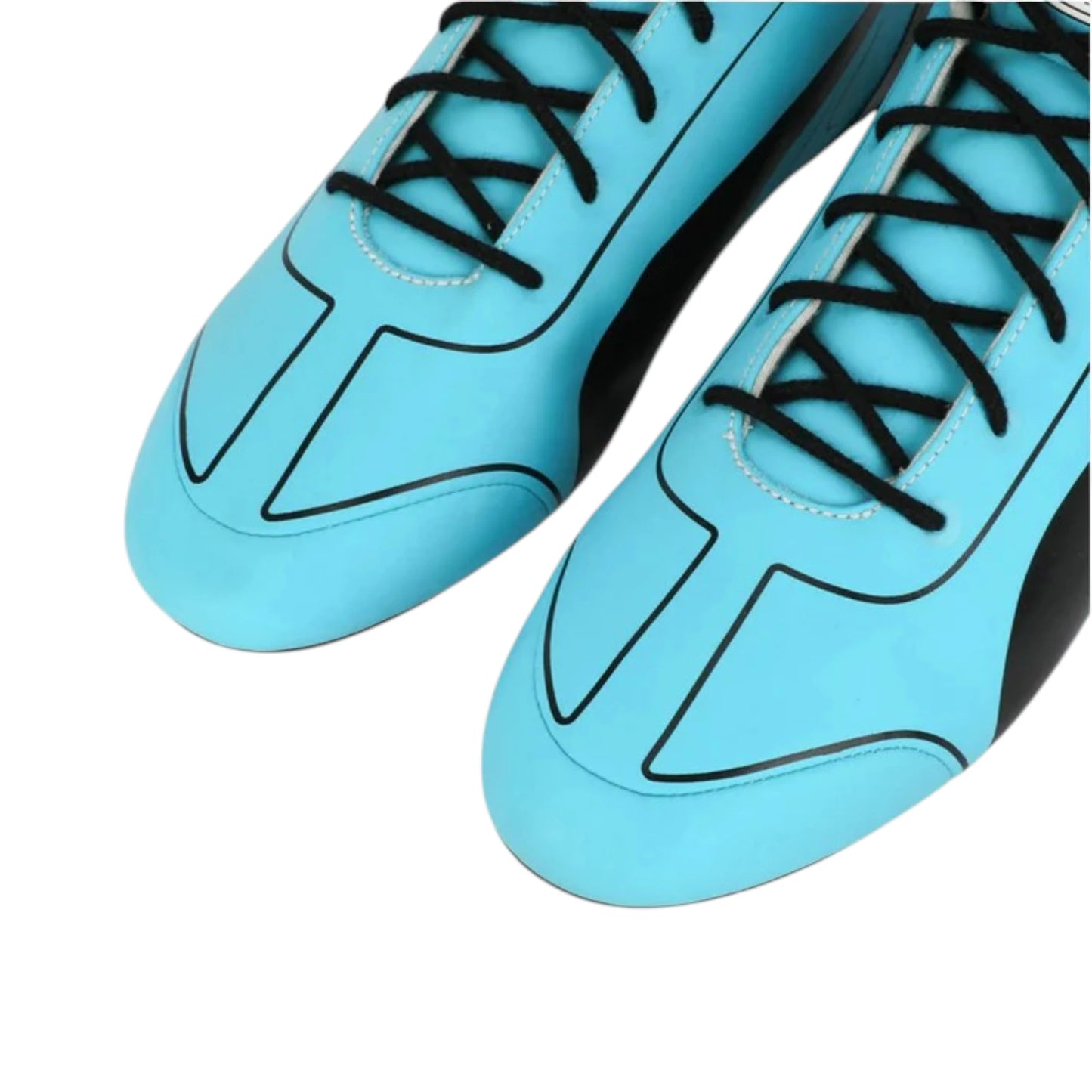 George Russell 2024 Mercedes-AMG Petronas F1 racing shoes featuring Mercedes-AMG styling and motorsport detailing