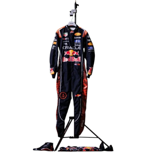 Isack Hadjar 2026 Red Bull Dutch GP F1 Suit in navy with Red Bull team graphics