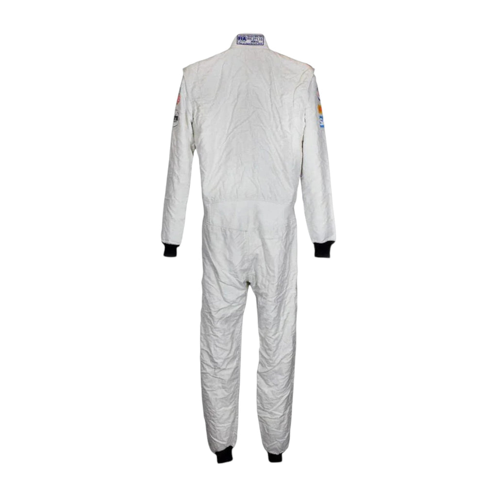 Jenson Button 2015 McLaren F1 race suit in white with McLaren Honda branding and sponsor logos
