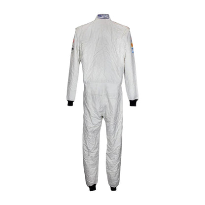 Jenson Button 2015 McLaren F1 race suit in white with McLaren Honda branding and sponsor logos