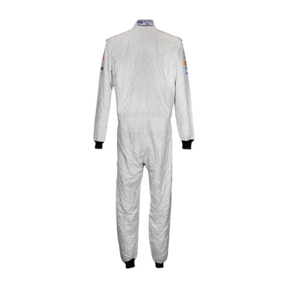 Jenson Button 2015 McLaren F1 race suit in white with McLaren Honda branding and sponsor logos