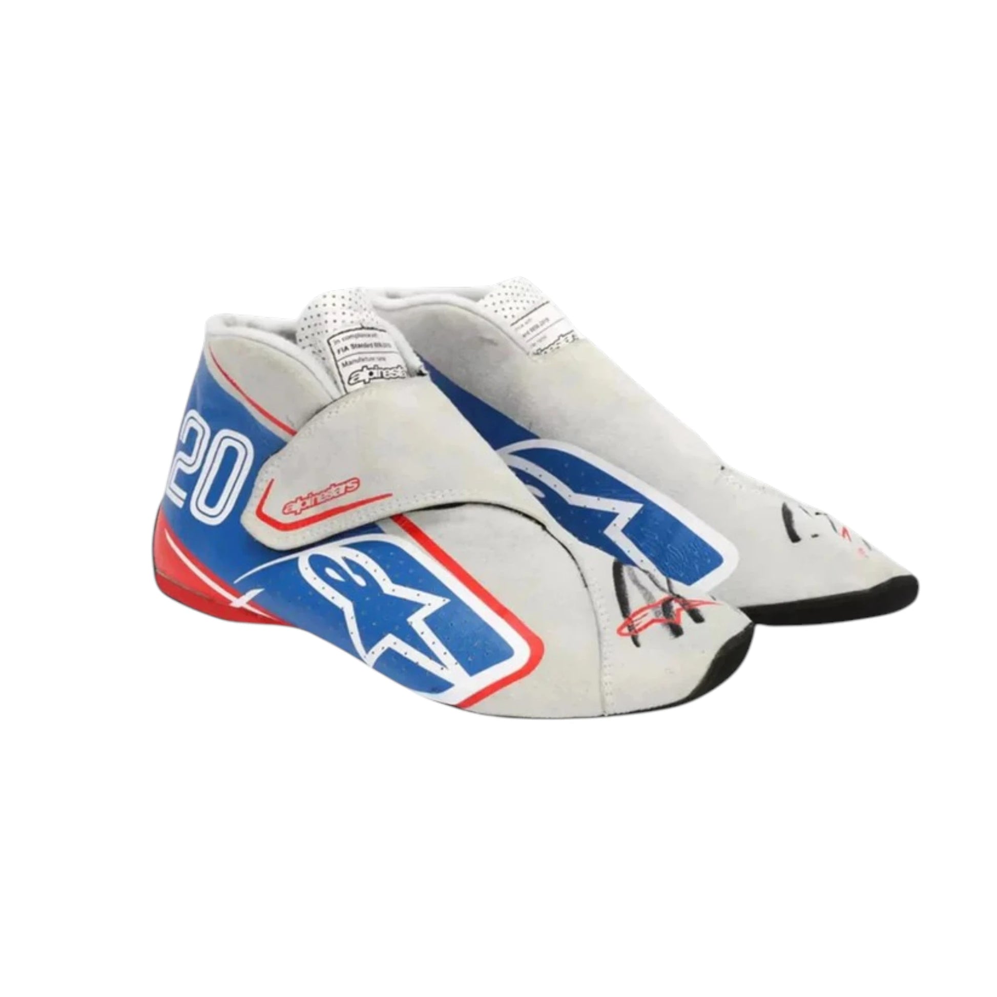 Kevin Magnussen 2022 Haas Italian GP Special Edition F1 racing shoes featuring Haas inspired styling and special edition detailing