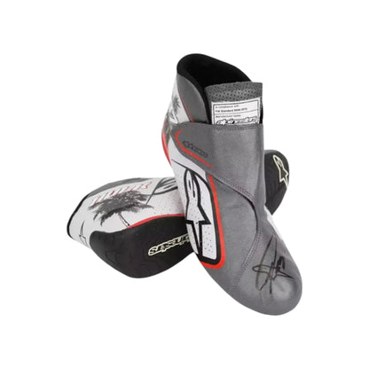 Kevin Magnussen 2023 Haas Miami GP F1 racing shoes featuring Haas inspired styling and Miami Grand Prix detailing